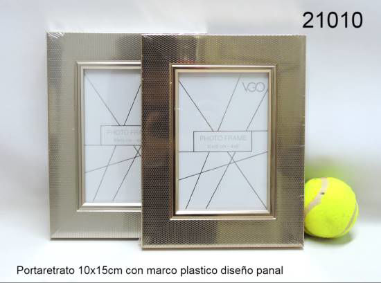 Imagen de PORTARETRATO PLASTICO DISEÑO PANAL 10X15 7.25